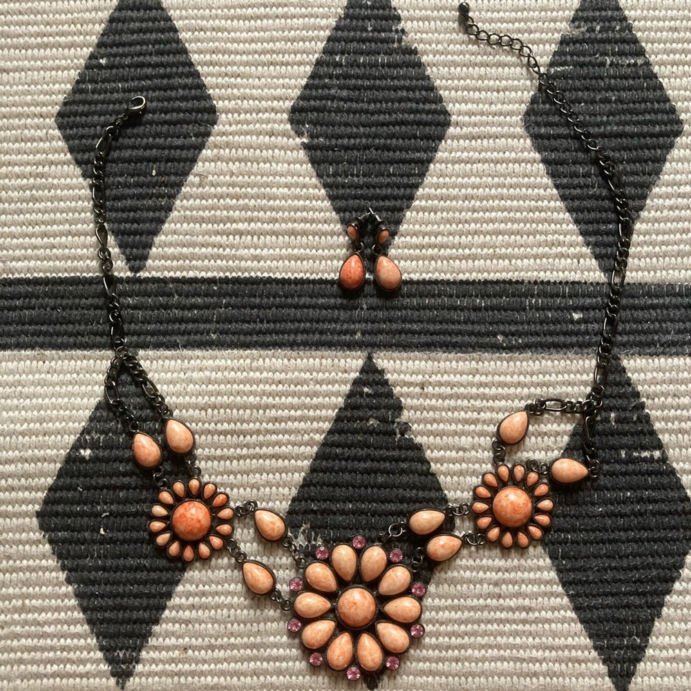 Orange Statement Jewelry Set